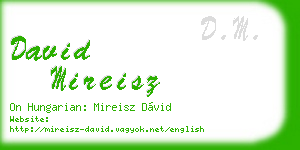 david mireisz business card